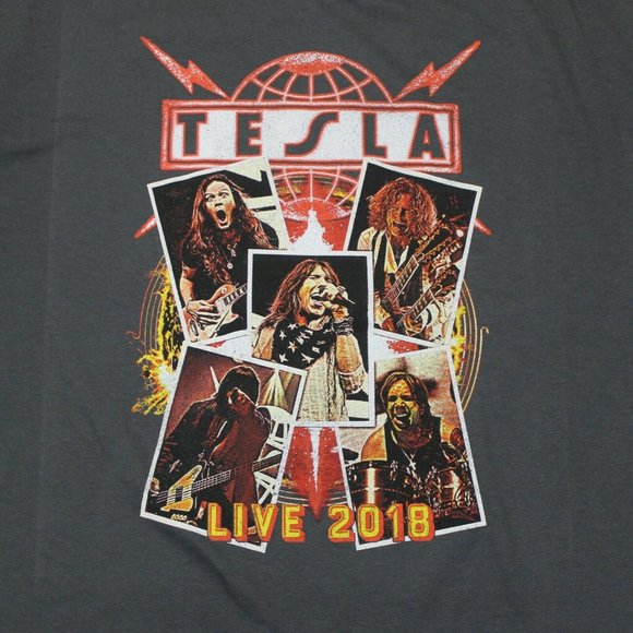 Tesla Live 2018 Tour Photo Tee - XL - Picture 2 of 5